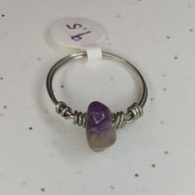 Load image into Gallery viewer, Single stone amethyst ring
