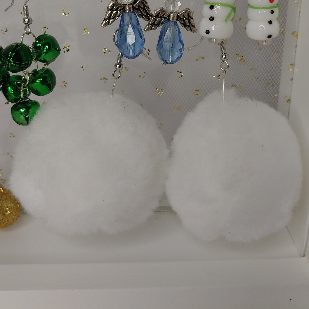 winter fest christmas earrings